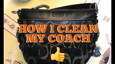 how do you clean a coach handbag